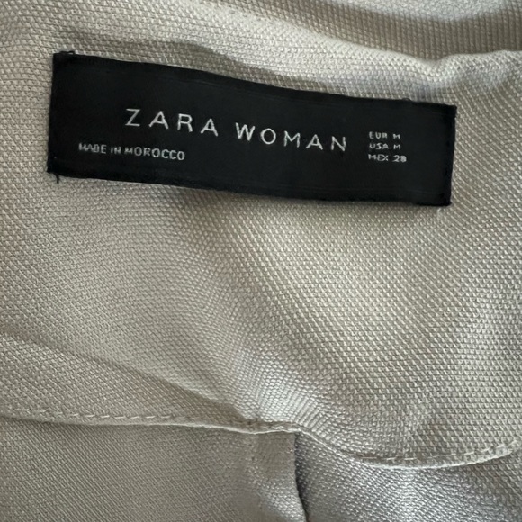 SOLD -ZARA Beige Lightweight Trench Coat Size M - Picture 7 of 8